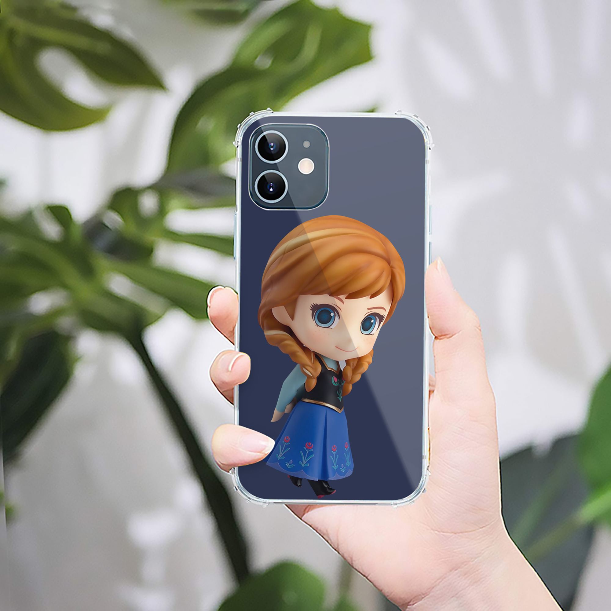 （画像用） アナと雪の女王 アンナ エルサ Frozen Anna Elsa 【iPhone 12シリーズ対応】透明スマホケース（クリアソフトケース）